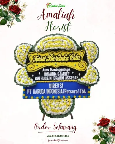 Papan Bunga Duka di Saombo