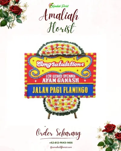 Bunga Papan Congratulation di Saombo